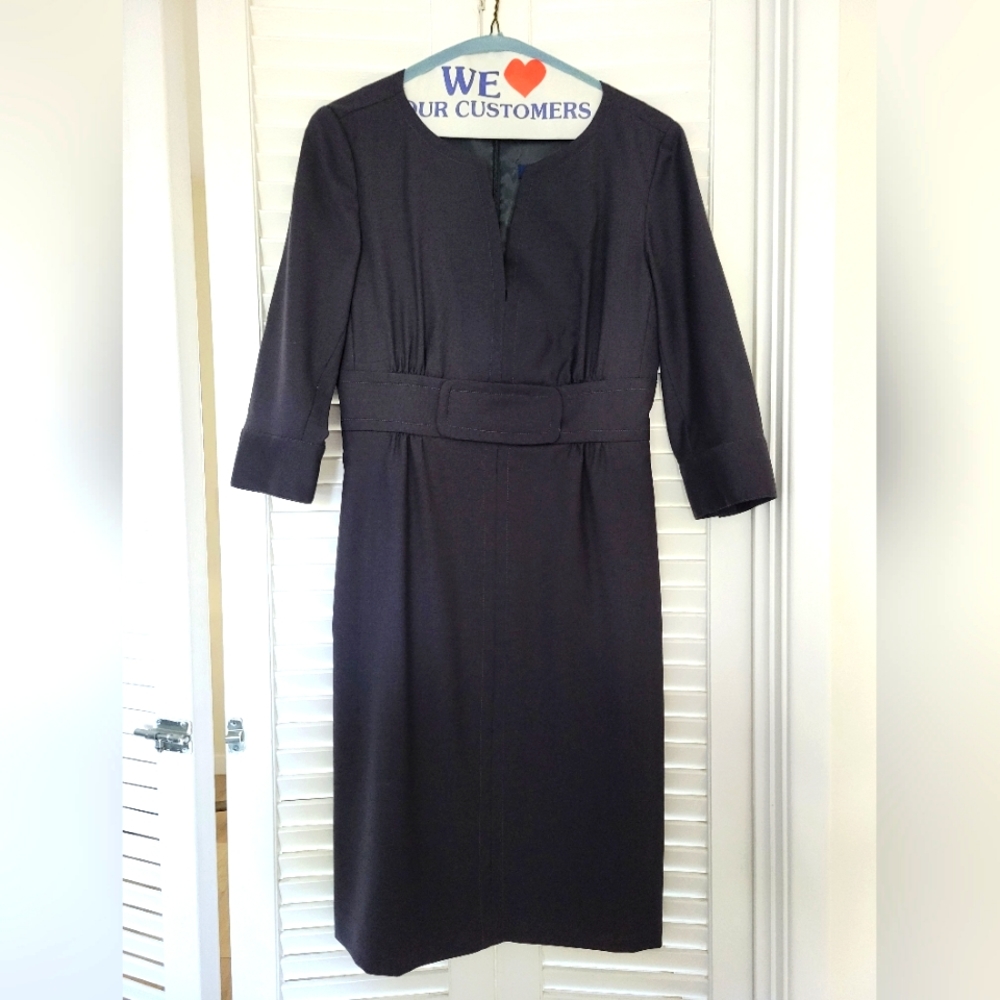 J.Crew 100% Wool Career Office Church Dress Like New Size 4P